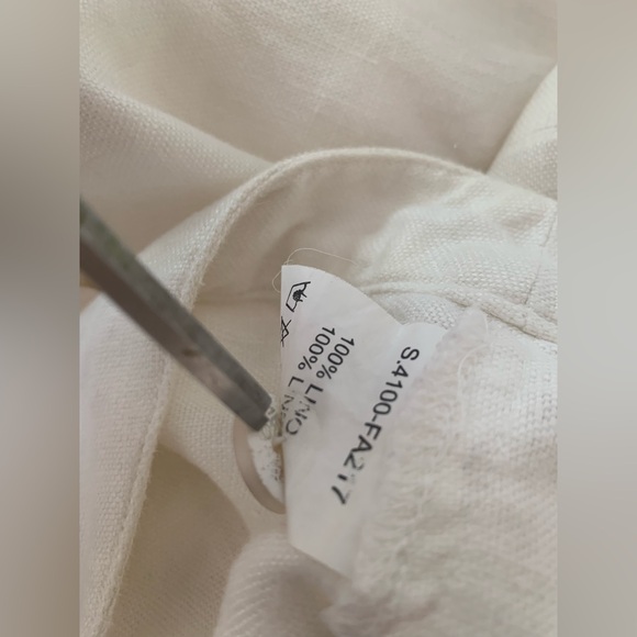 Isabel de Pedro linen maxi fish tail skirt white size 6 - Picture 6 of 8